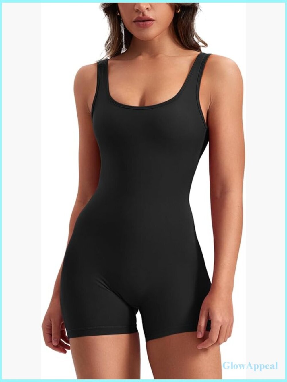 One Piece Workout Jumpsuit V Back Scrunch Yoga